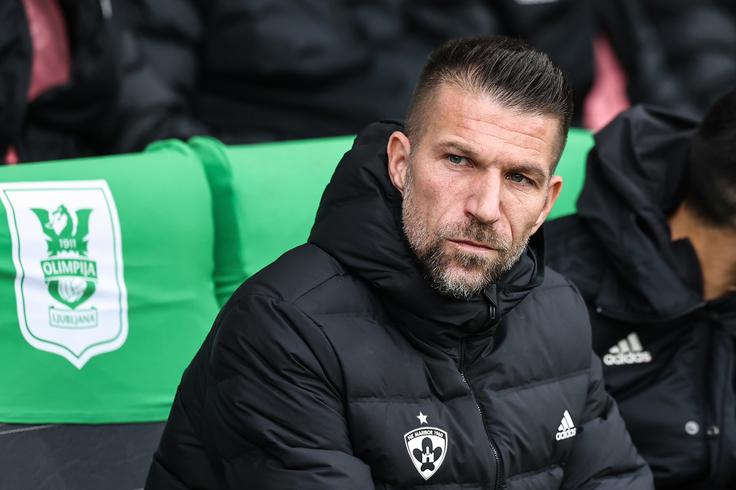 Boštjan Cesar je prvič vodil Maribor na večnem derbiju. | Foto: Aleš Fevžer