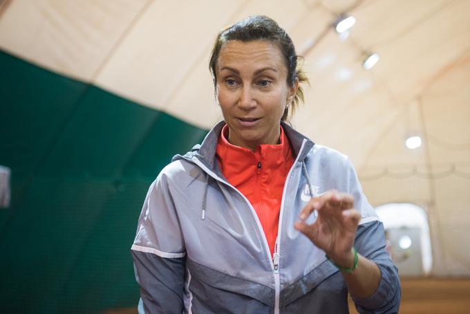 Nad zmago Konjuhove je bila navdušena tudi nekdanja vrhunska teniška igralka Iva Majoli. | Foto: 