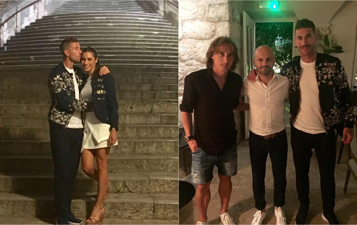Sergio Ramos in Luka Modrić v Dubrovniku | Foto Instagram