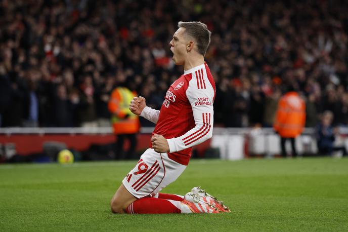 Leandro Trossard, Arsenal | Arsenal se je utrdil na prvem mestu. | Foto Reuters