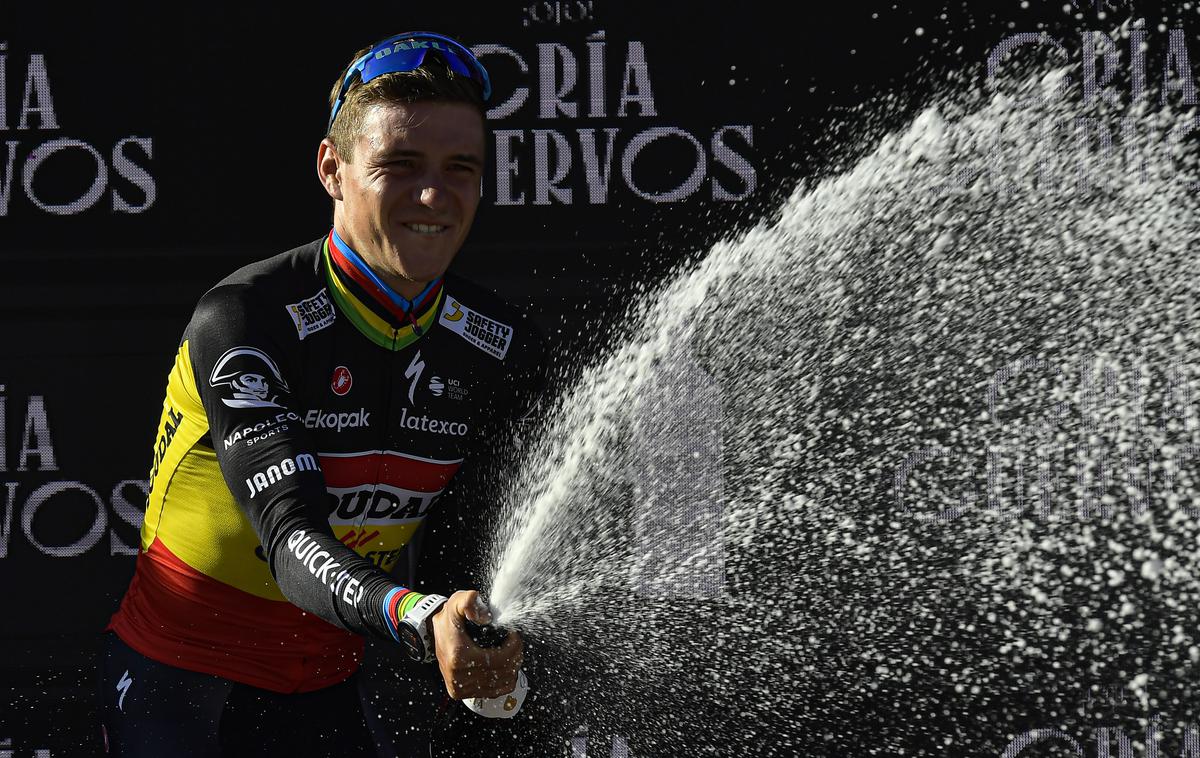 Remco Evenepoel, Vuelta 2023 | Remco Evenepoel se je po petkovem kolapsu vrnil z imenitno zmago.  | Foto Guliverimage