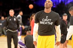 "Ne morem dihati!" Tudi Kobe Bryant protestiral zaradi smrti Erica Garnerja.