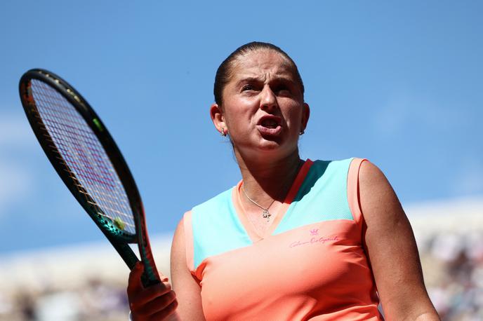 Roland Garros Jelena Ostapenko | Jelena Ostapenko se je v prvem krogu kar namučila. | Foto Reuters
