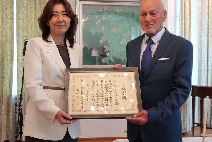 Olimpionik Cerar prejel priznanje japonskega veleposlaništva