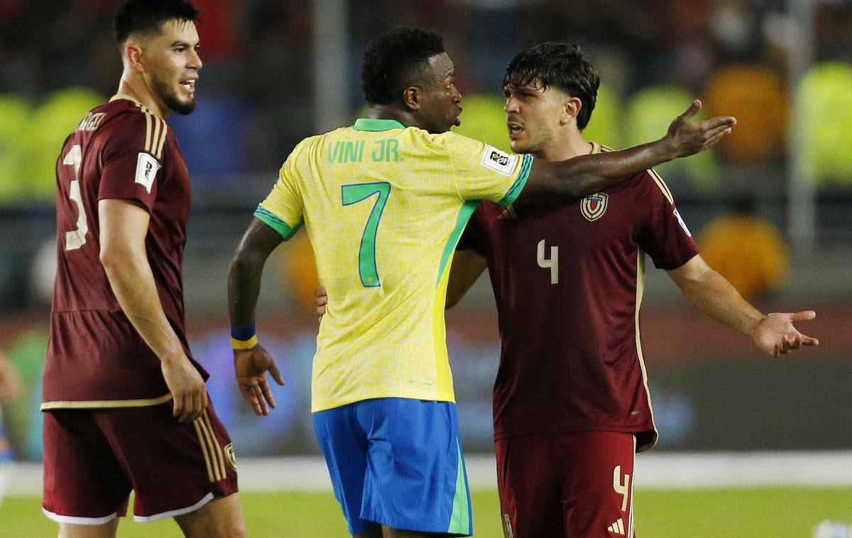 Vinicius Junior | Vinicius Junior je zgrešil enajstmetrovko za Brazilijo. | Foto Reuters