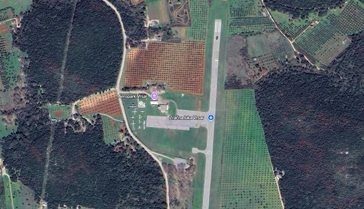 Letališče Vrsar | Foto: GoogleEarth