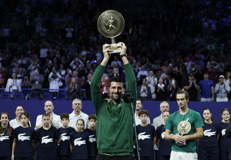 Novak Đoković je na turnirju ATP 250 v Atenah prišel do 101. naslova v karieri. | Foto: Reuters