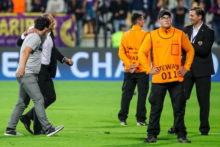 Po tekmi sta si z Zlatkom Zahovićem stekla v objem. | Foto: Matic Klanšek Velej/Sportida