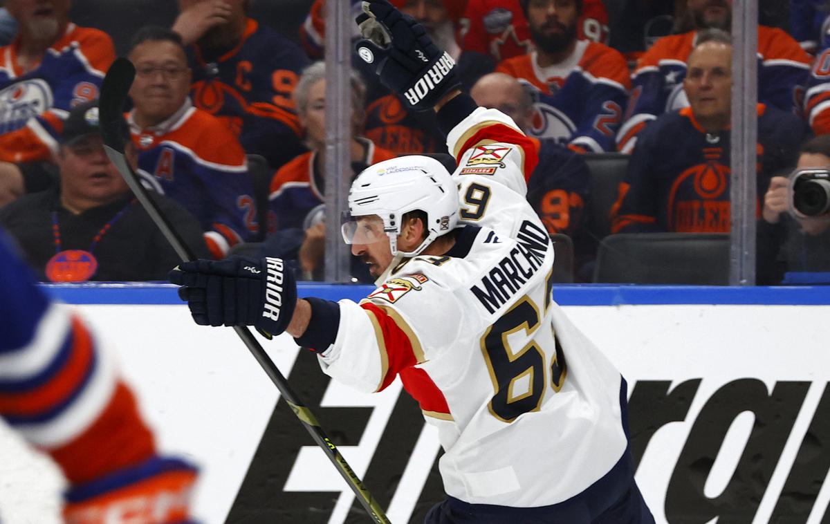 Florida Panthers : Edmonton Oilers | Brad Marchand je za zmago zadel v drugem podaljšku. | Foto Reuters
