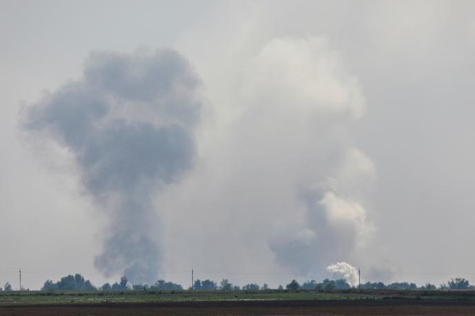 Eksplozija streliva na Krimu | Krimski polotok, ki si ga je Rusija prisvojila leta 2014, je bil v prvih mesecih vojne le redko tarča napadov ukrajinskih sil. | Foto Reuters