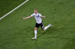 Kroos v zadnjih sekundah rešil Nemčijo iz velikih težav
