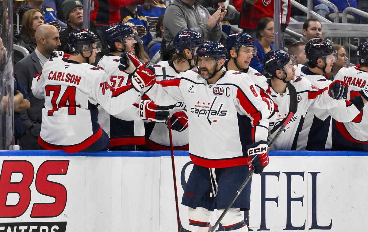 Aleksander Ovečkin Washington Capitals | Detroit Red Wings imajo sedem zmag in osem porazov. | Foto Reuters