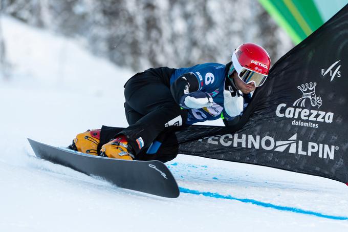 Košir je bil decembra v Carezzi tretji v paralelnem veleslalomu. | Foto: Miha Matavž/FIS