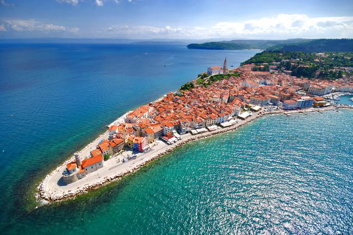 Piran | Piran je slovensko obmorsko mesto, v katero je dostop z avtomobili močno otežen. | Foto Getty Images