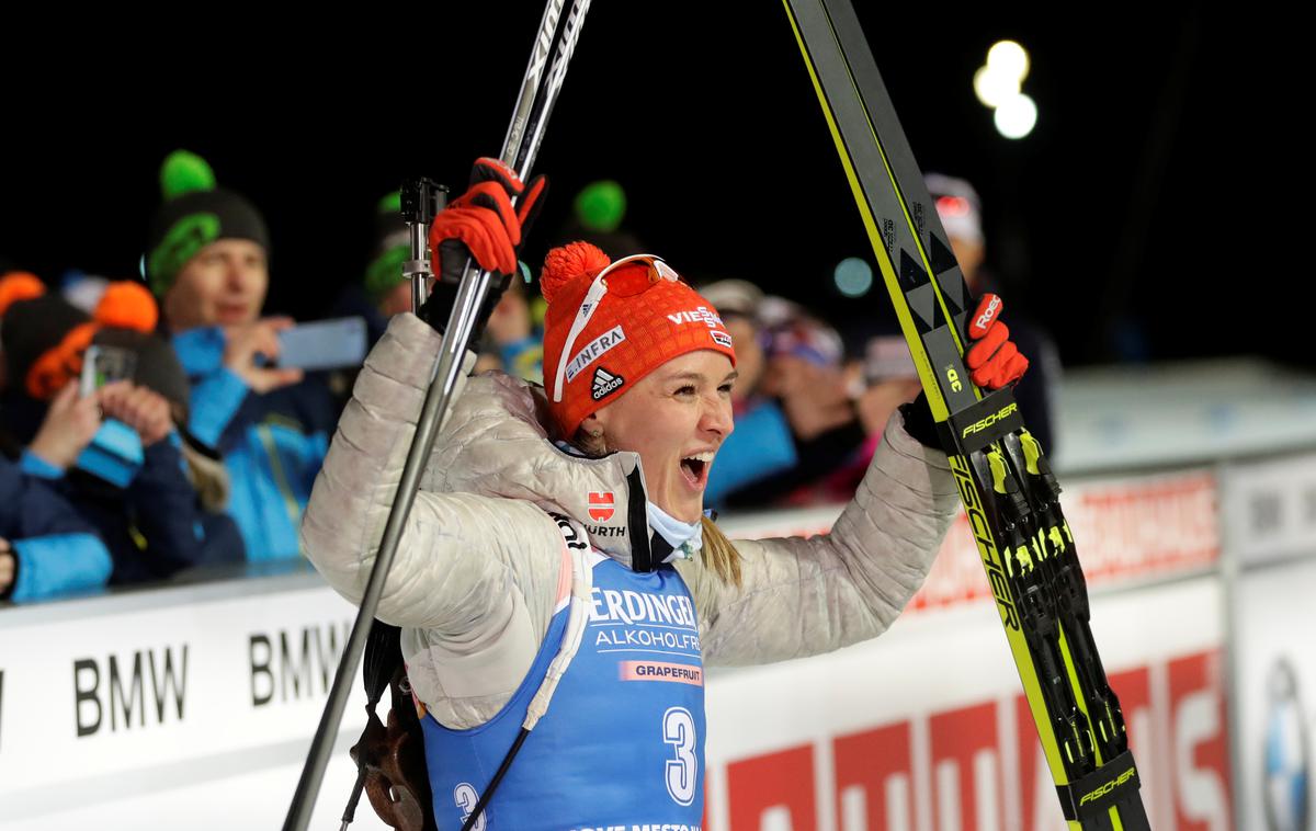 Denise Herrmann | Denise Herrmann je zmagovalka spinterske preizkušnje v sezoni svetovnega pokala.  | Foto Reuters