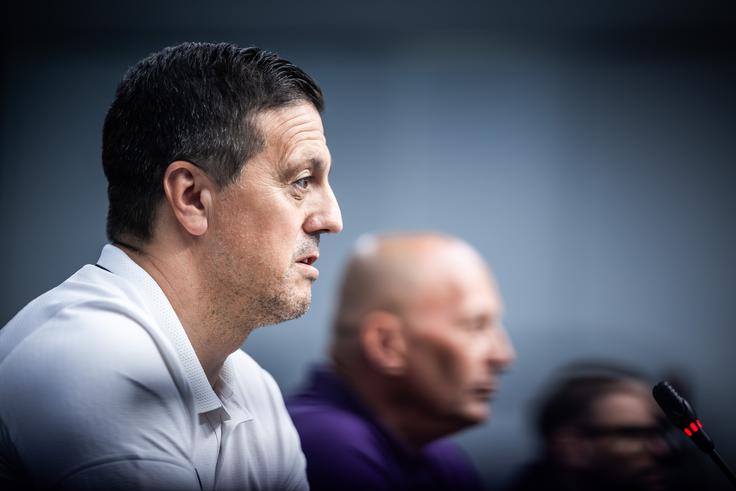 Zlatko Zahović in Darko Milanič sta dočakala prvo zmago Maribora, odkar sta se vrnila v Ljudski vrt. | Foto: Jure Banfi