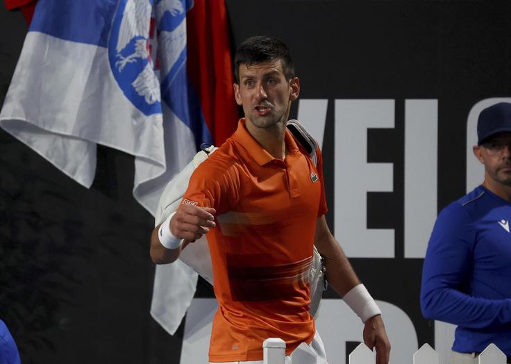 Novak Đoković se je v Adelajdi jezil na nekatere člane svoje ekipe. | Foto: Guliverimage/Vladimir Fedorenko