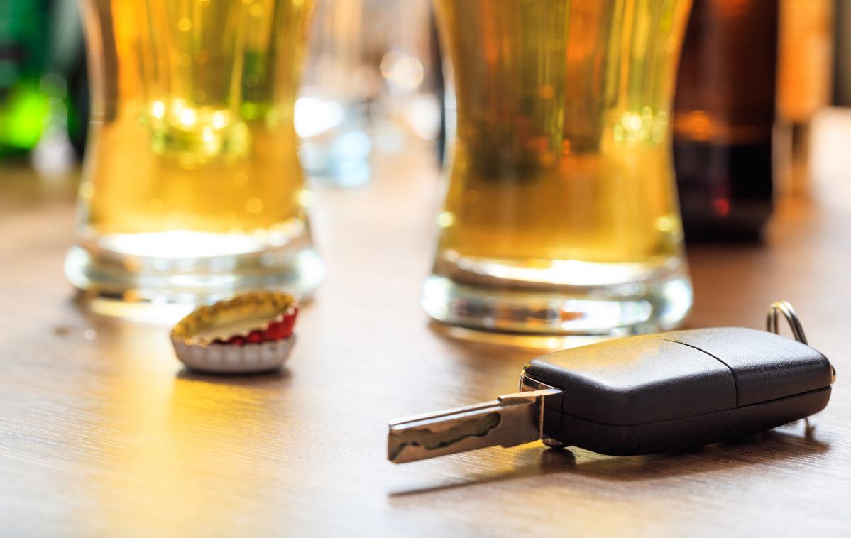 alkohol promet vožnja | Kranjski policisti so prejeli prijavo o pijanem vozniku, ki je, preden je sedel v avto, zaradi močne alkoholiziranosti pred avtomobilom dvakrat padel po tleh.