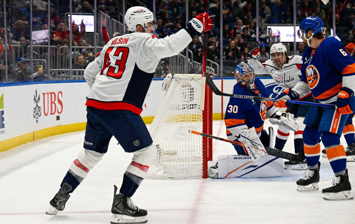 Tom Wilson Washington Capitals | Tom Wilson je dosegel dva gola za Washington. | Foto Reuters