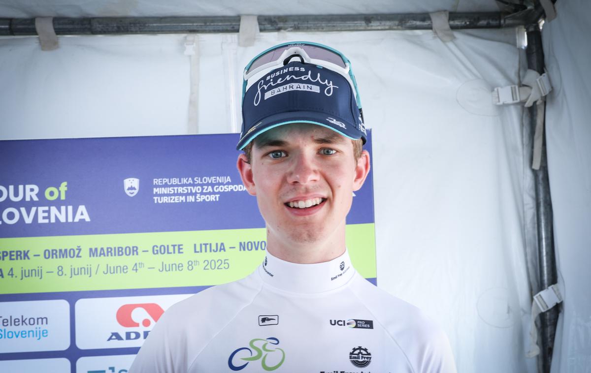 Jakob Omrzel | 19-letni kolesar Jakob Omrzel je svojo prvo dirko Po Sloveniji končal na skupno izjemnem četrtem mestu in prvem v razvrstitvi kolesarjev do 23 let.  | Foto Ana Kovač