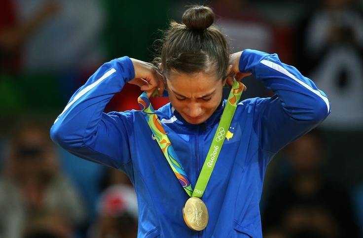 Kojlinda Kelmendi pogosto trenira v družbi Urške Žolnir in Marjana Fabjana | Foto: Reuters