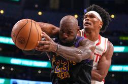 James poveljuje Lakersom, Houston po črnih minutah spet grozi #vživo