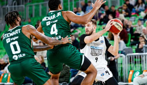 Olimpija v mestnem derbiju boljša od Ilirije, Krka ujela zmagoviti ritem