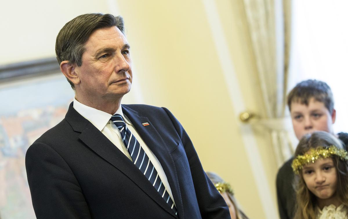 Predsednik republike Borut Pahor je sprejel kolednike Misijonskega središča Slovenije. | Foto Ana Kovač