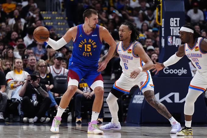 Nikola Jokić je dosegel dvojnega dvojčka. | Foto: Reuters
