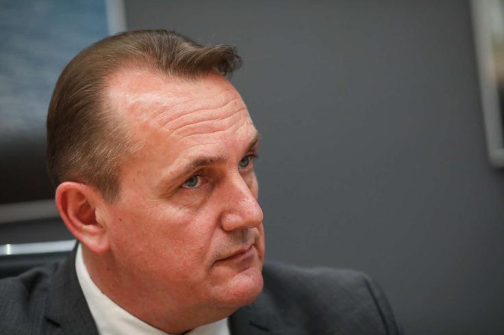 Svoj pogled je predstavil tudi predsednik Odbojkarske zveze Slovenije Metod Ropret. | Foto: Anže Malovrh/STA