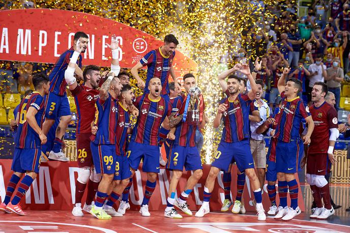 Barcelona futsal 2021 | Igralci Barcelone so novi evropski prvaki v futsalu.  | Foto Guliverimage