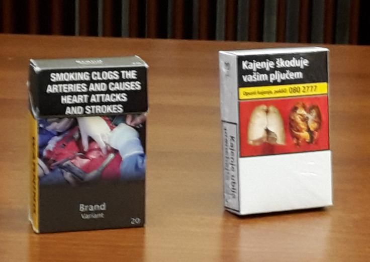 Enotno embalažo s fotografijami posledic kajenja je prva na svetu konec leta 2012 uvedla Avstralija, kjer že zaznavajo zmanjšanje števila kadilcev, manj pokajenih cigaret na dan in manj kadilcev med mladostniki. | Foto: David Kos
