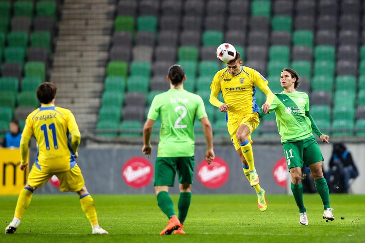 Olimpija je prejšnjo soboto premagala Domžale z 1:0, v nedeljo pa jo čaka gostovanje na Primorskem. | Foto: Matic Klanšek Velej/Sportida