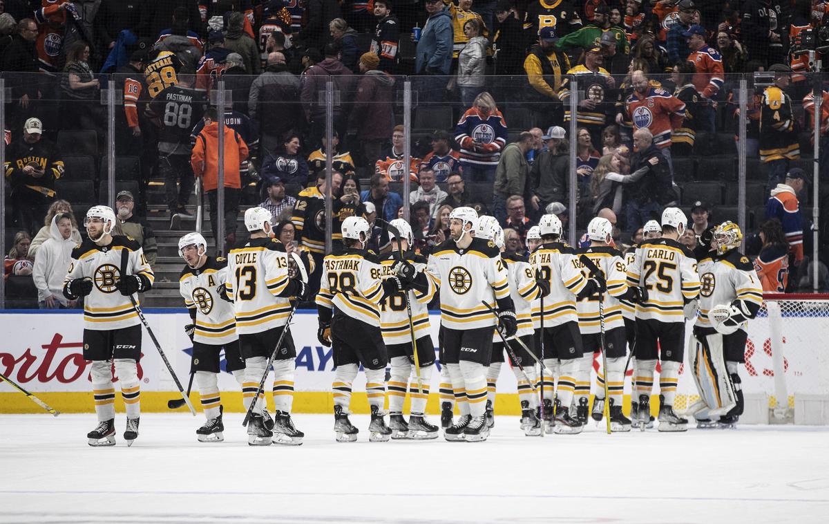 Boston Bruins | Hokejisti Boston Bruins so v gosteh s 3:2 premagali Edmonton Oilers in si zagotovili sedmo zaporedno zmago. | Foto Guliverimage