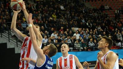 Crvena zvezda brez Omićeve pomoči spodnesla MZT, Olimpija nemočna pri vodilnih