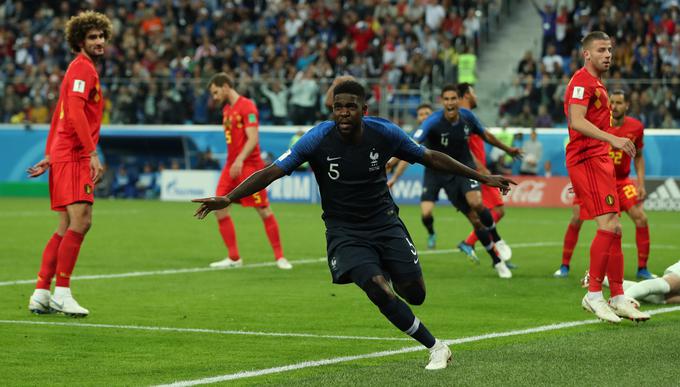 Francozom je zmago z golom na začetku drugega polčasa prinesel branilec Samuel Umtiti. | Foto: Reuters