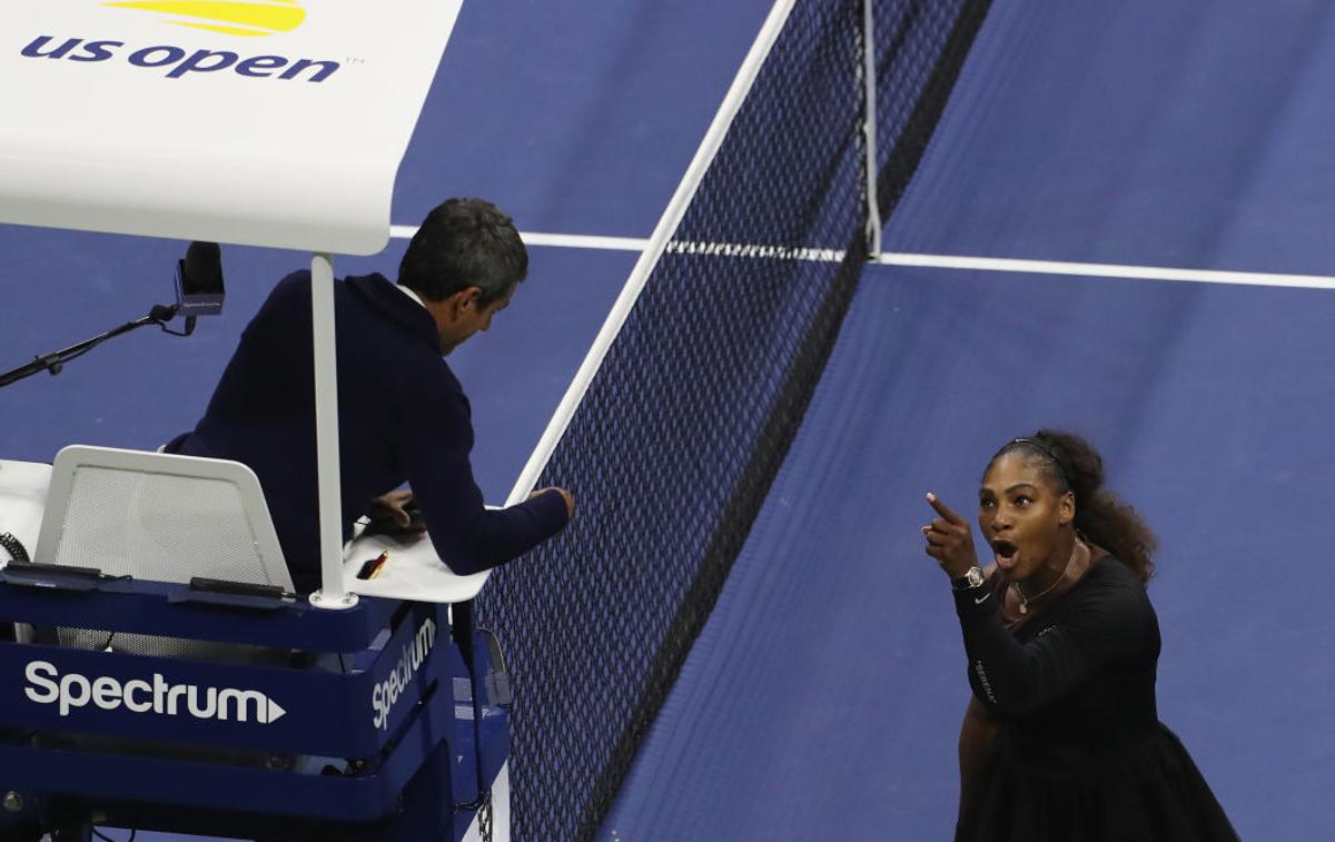 Serena Williams | Serena Williams bo za svoje vložke v finalu OP ZDA plačala denarno kazen. | Foto Guliver/Getty Images