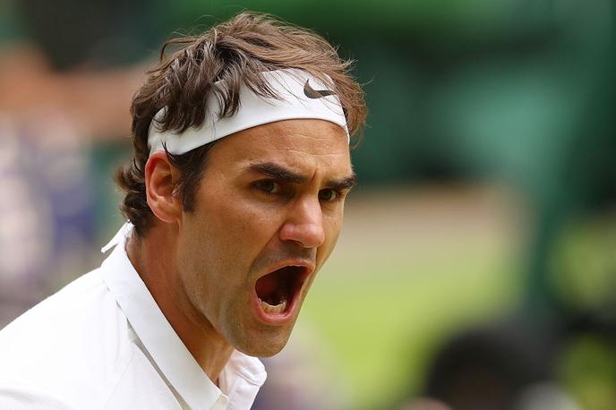 Roger Federer | Bolj ali manj je bil Federer na igrišču zelo miren. Znal pa je pokazati tudi čustva. Sploh, ko je bil mlad, je polomil marsikateri lopar. | Foto Gulliver/Getty Images