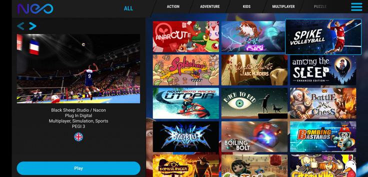 Del nabora iger na platformi Neo | Foto: Gamestream / Telekom Slovenije