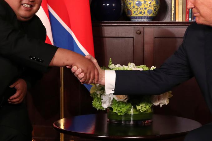 Srečanje Donalda Trumpa in Kim Jong-una v Singapurju | Foto: Reuters