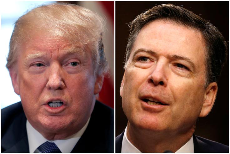 Donald Trump in James Comey  | Foto: Reuters