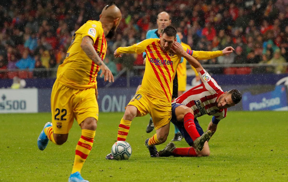 Lionel Messi | Barcelona ni imela prav veliko priložnosti proti Atleticu, ko pa je vendarle prišla do strela na gol, pa je bil tam nepremagljivi Jan Oblak. Luisa Suareza je spravil v obup, je pa Škofjeločan v 86. minuti le klonil, premagal pa ga je argentinski virtuoz Lionel Messi. | Foto Reuters
