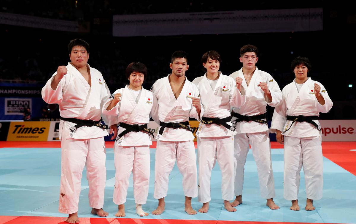 judo Japonska ekipna tekma | Japonski judoisti so ekipni svetovni prvaki. | Foto Reuters