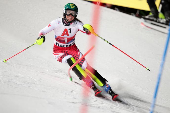 Katharina Liensberger | Avstrijka Katharina Liensberger je v Aareju na Švedskem presenetila slalomske tekmice.  | Foto Reuters