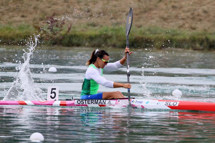 "Ni bilo tako dobro na startu, ker me je tam dolgo popravljal starter," je zaupala evropska podprvakinja Anja Osterman. | Foto: Nina Jelenc