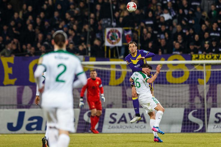Ljubljančani, ki v spomladanskem delu sploh še niso zmagali, se bodo v sredo na prvi polfinalni pokalni tekmi udarili z Mariborom. | Foto: Grega Valančič/Sportida