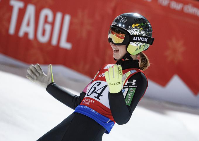Ema Klinec je lani v Oberstdorfu postala svetovna prvaklinja. | Foto: Guliverimage/Vladimir Fedorenko