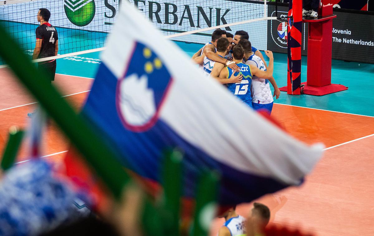 EuroVolley: Slovenija - Turčija | Slovenski odbojkarji so po zmagi nad Turčijo tako kot Rusi že pri devetih točkah. | Foto Grega Valančič/Sportida