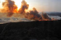 Nov požar na Hrvaškem grozi jadranski magistrali