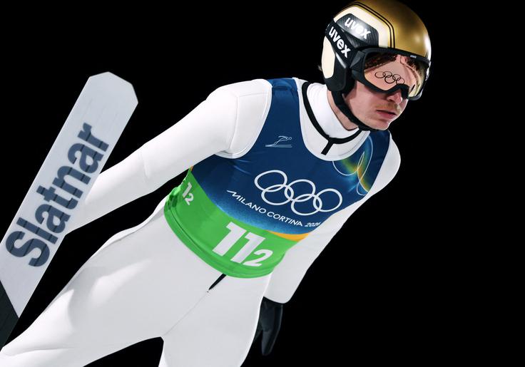 Anže Lanišek je v prvi seriji še povečal vodstvo. | Foto: Reuters